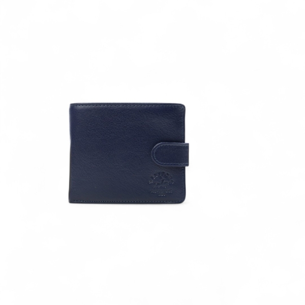Мъжки кожен портфейл тъмно син 3434P