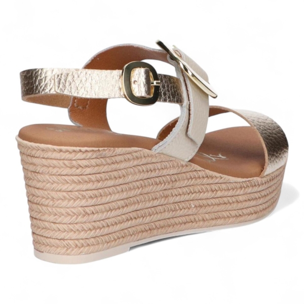 Дамски ежедневни сандали от естествена кожа в бежово 5723 Oh My Sandals