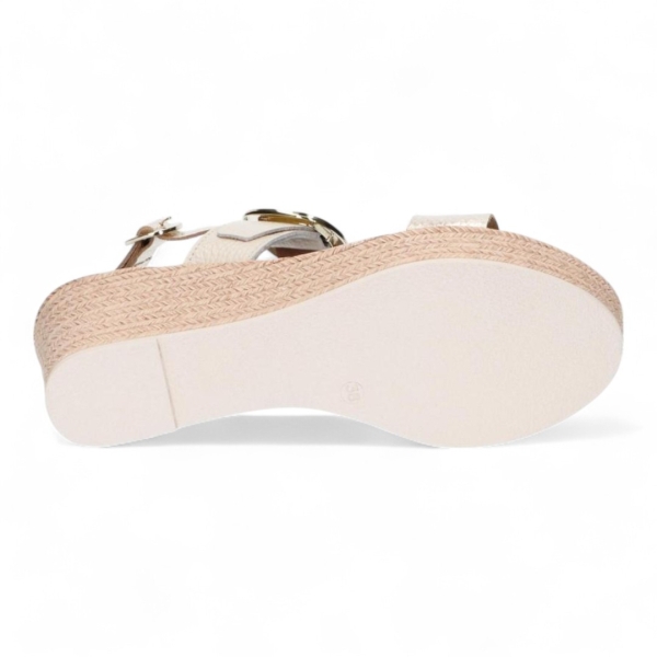 Дамски ежедневни сандали от естествена кожа в бежово 5723 Oh My Sandals