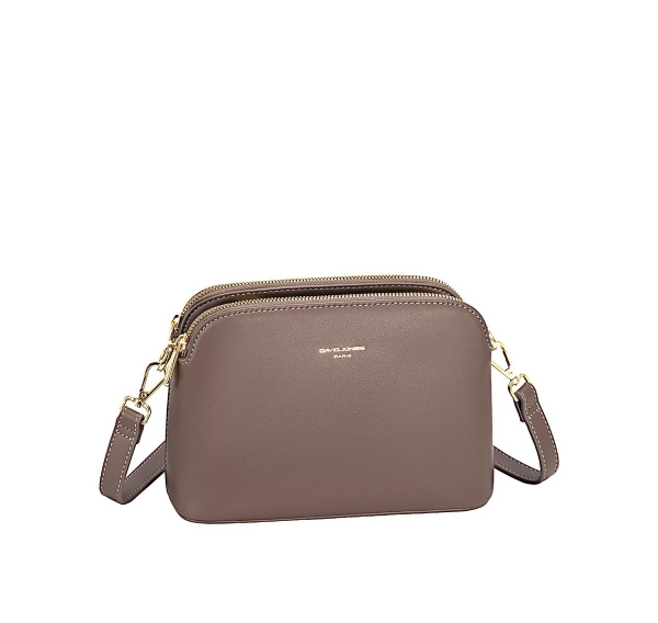 Дамска чанта през рамо шоколад CM7342-1 David Jones