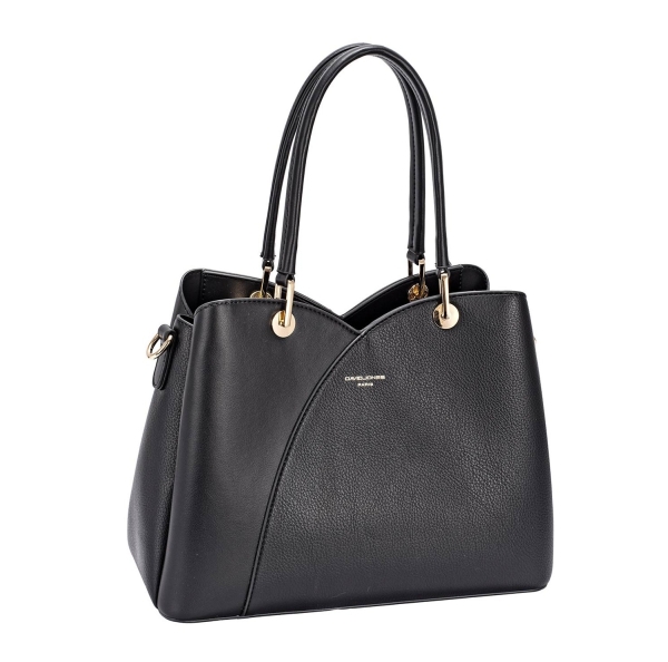 Дамска елегантна чанта черна CM7419-1 David Jones