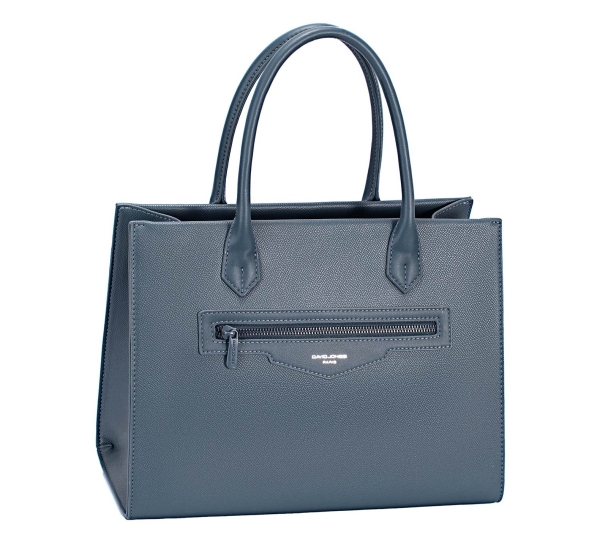 Дамска елегантна чанта тъмно синя CM7642A David Jones