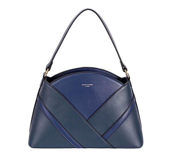 Дамска елегантна чанта тъмно синя CM7780 David Jones