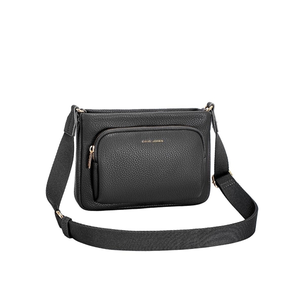 Дамска чанта през рамо черна CM7825 David Jones