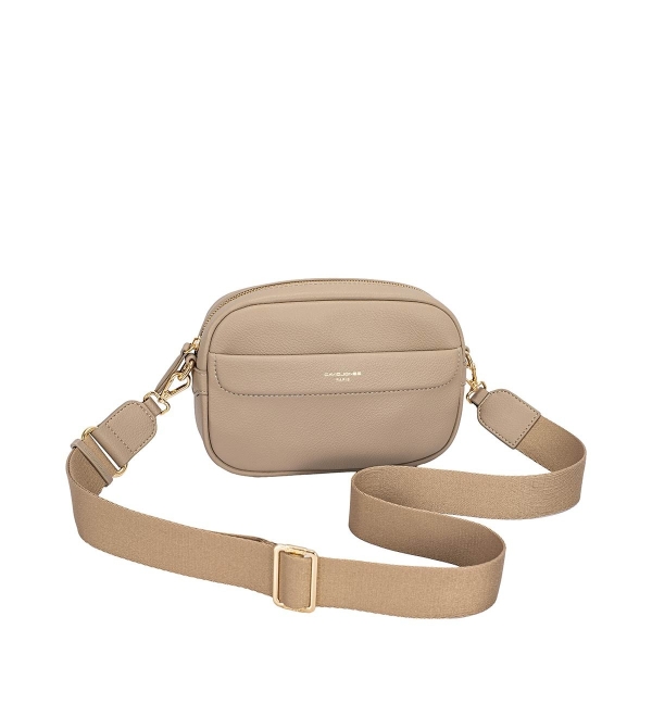 Дамска чанта през рамо тауп CM7397-1 David Jones