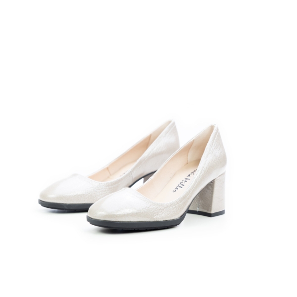 Дамски елегантни обувки от естествен лак бежови 6917 Patricia Miller