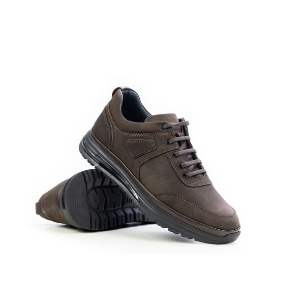 Мъжки спортни обувки от естествен набук кафяви 369-36-27