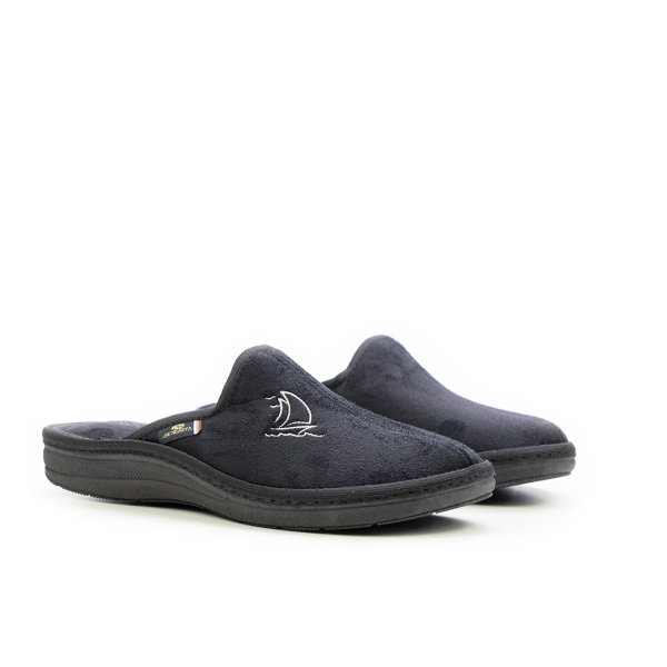 Мъжки домашни пантофи черни 24-124