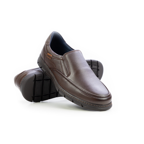 Мъжки ежедневни обувки от естествена кожа кафяви 4191-1002 Baerchi