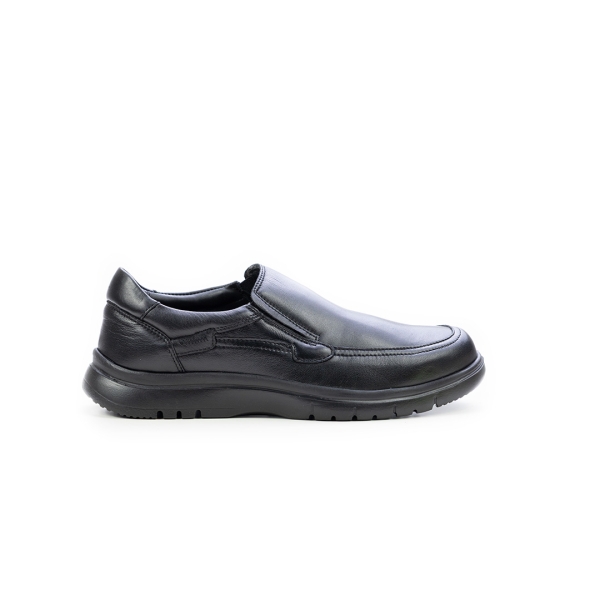 Мъжки ежедневни обувки от естествена кожа черни 1211 Baerchi