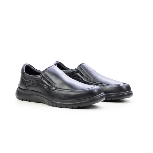 Мъжки ежедневни обувки от естествена кожа черни 1211 Baerchi