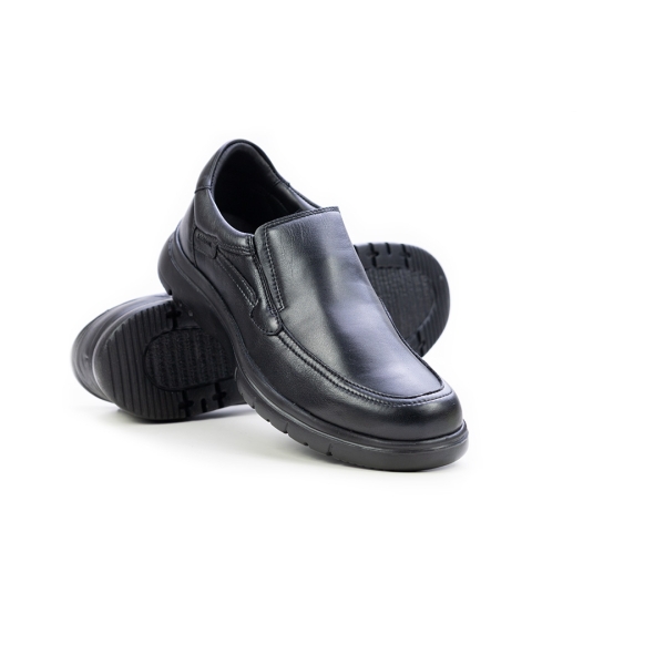 Мъжки ежедневни обувки от естествена кожа черни 1211 Baerchi