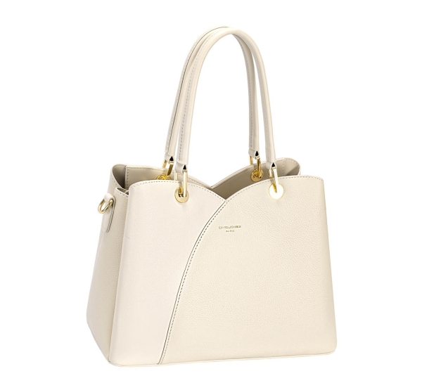 Дамска елегантна чанта бежова CM7419-2 David Jones