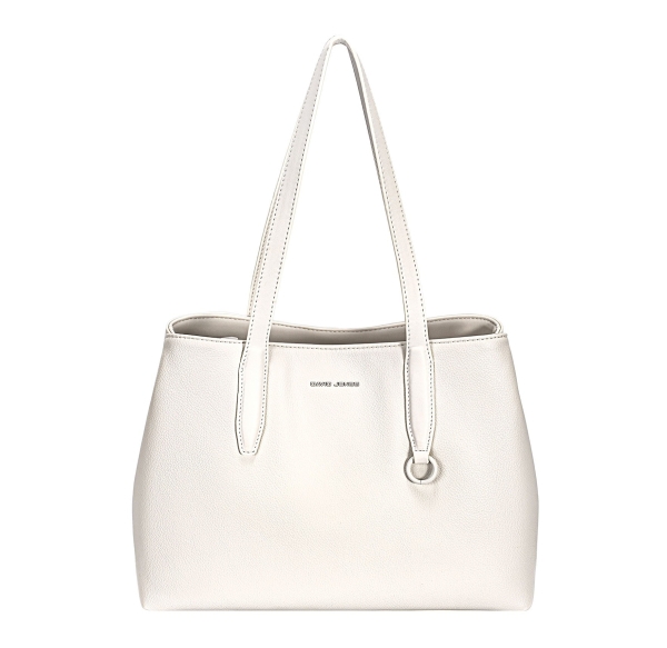 Дамска елегантна чанта крем CM8214 David Jones