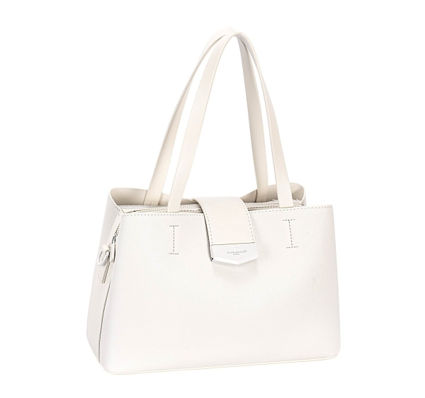 Дамска елегантна чанта крем CM8304 David Jones
