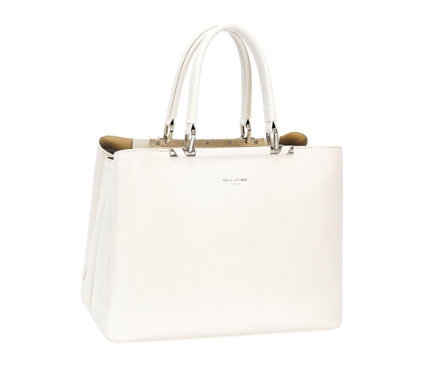 Дамска елегантна чанта крем CM8401 David Jones