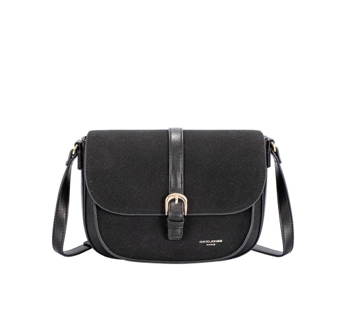 Дамска чанта през рамо черна CM7766-1 David Jones