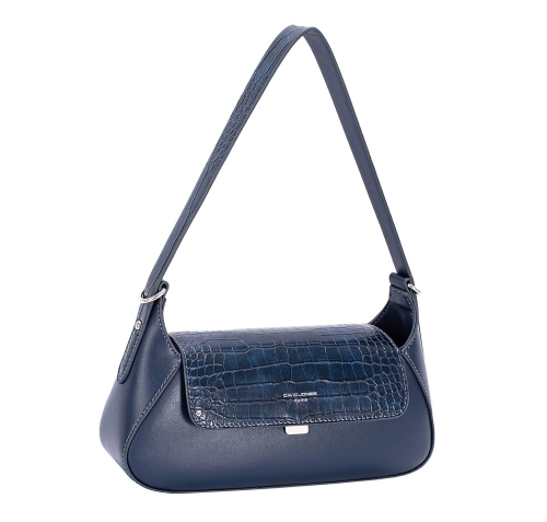 Дамска елегантна чанта тъмно синя CM8344 David Jones