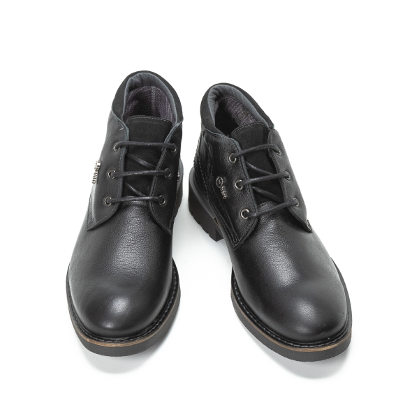 Мъжки ежедневни боти от естествена кожа черни 5533 KEOPS Baerchi