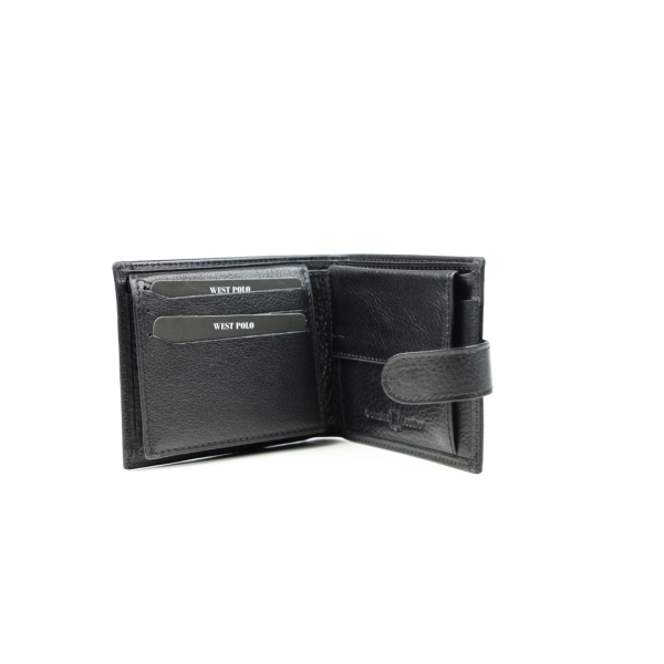 Мъжки кожен портфейл черен 36P