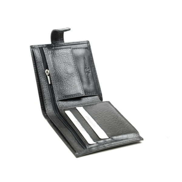 Мъжки кожен портфейл черен 56P