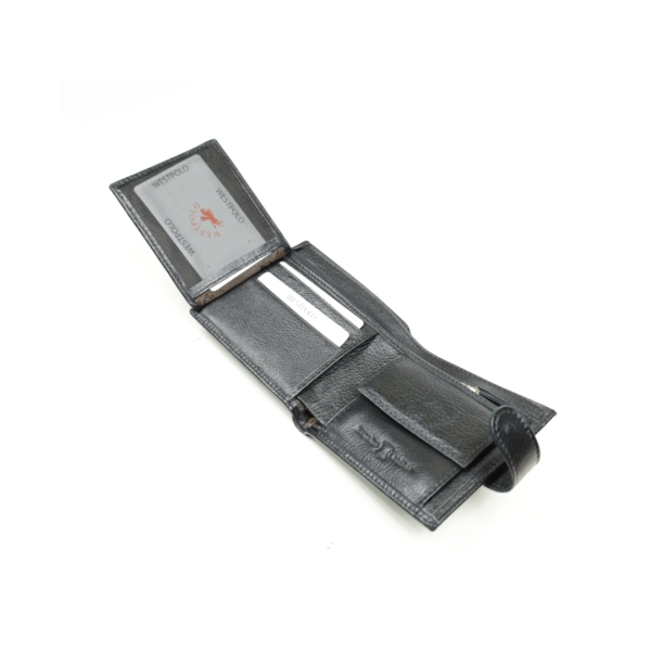 Мъжки кожен портфейл черен 56P