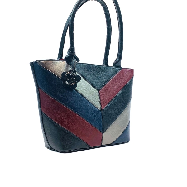 Дамска елегантна чанта в комбинация от цветове 2564