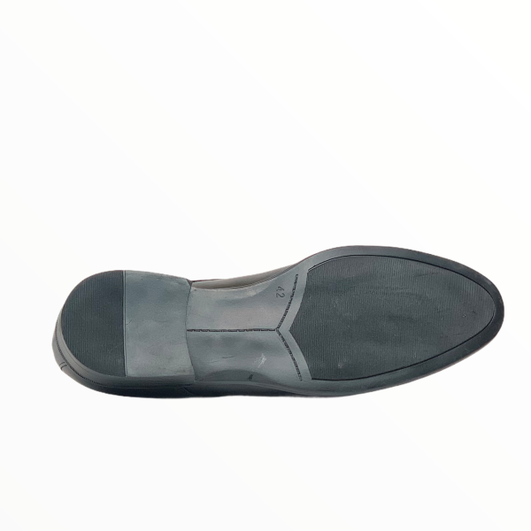 Мъжки елегантни обувки от естествена кожа черни 2098