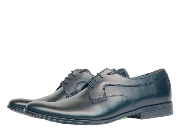 Мъжки елегантни обувки от естествена кожа черни 58/0769 Г