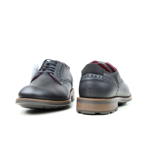 Мъжки ежедневни обувки от естествена кожа черни 4550 Baerchi