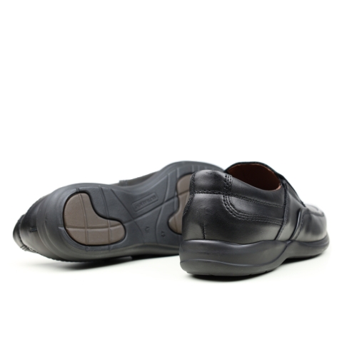 Мъжки ежедневни обувки от естествена кожа черни 1931 Baerchi