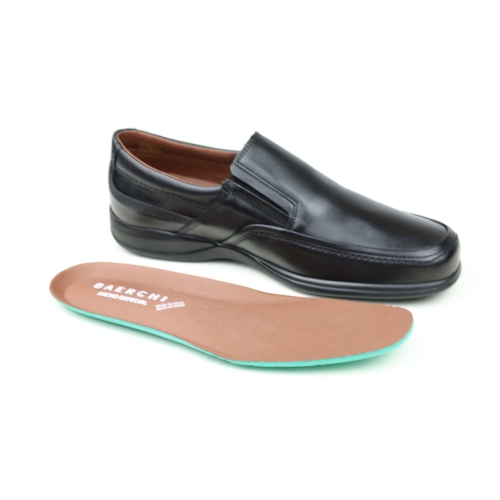 Мъжки ежедневни обувки от естествена кожа черни 1931 Baerchi