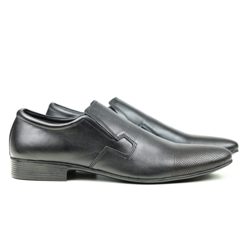 Мъжки елегантни обувки от естествена кожа черни 771