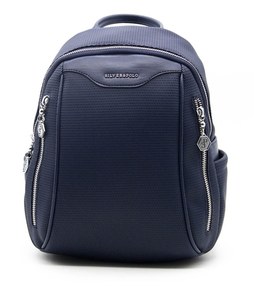 Дамска раница в тъмно синьо 906 M86 Petek Silver&Polo