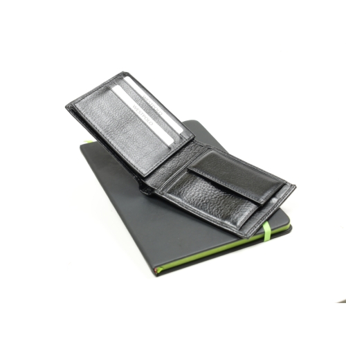 Мъжки кожен портфейл черен 36