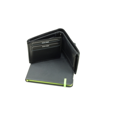 Мъжки кожен портфейл черен 1544