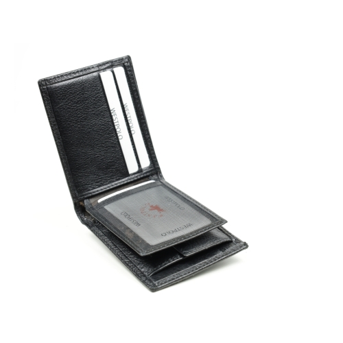 Мъжки кожен портфейл черен 206/1-5