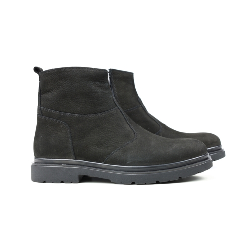 Мъжки ежедневни боти от естествен набук черни 421 Pelin