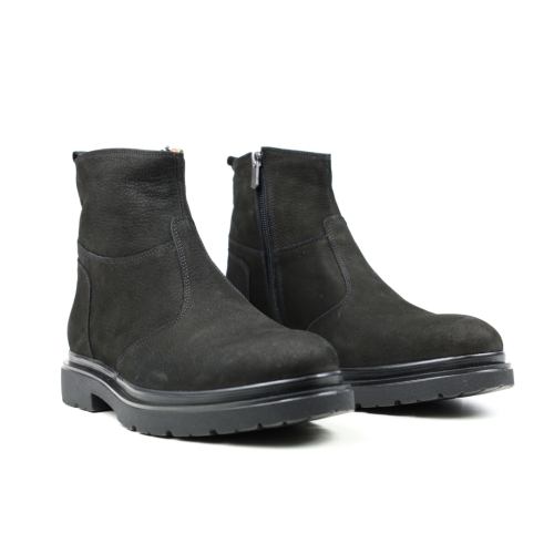 Мъжки ежедневни боти от естествен набук черни 421 Pelin