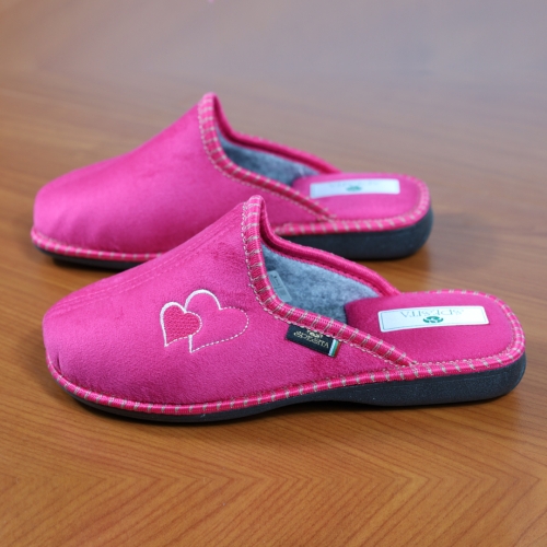 Дамски домашни пантофи циклама 20-101