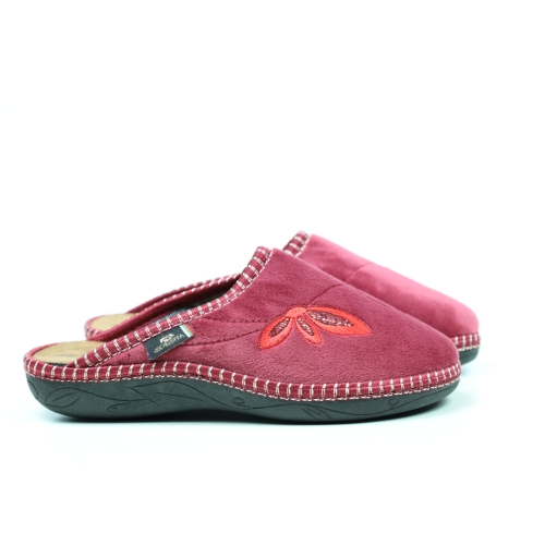 Дамски домашни пантофи бордо 2115