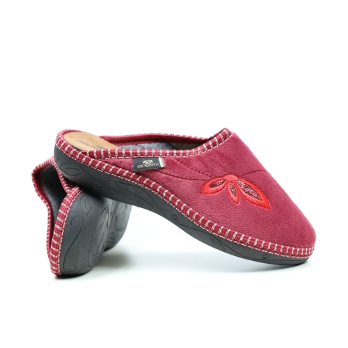 Дамски домашни пантофи бордо 2115