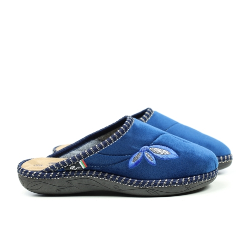 Дамски домашни пантофи тъмно сини 2115