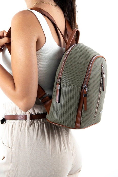 Дамска раница зелена 901 M86 petek Silver&Polo