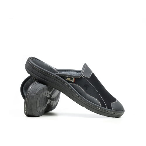 Мъжки домашни пантофи черни 308