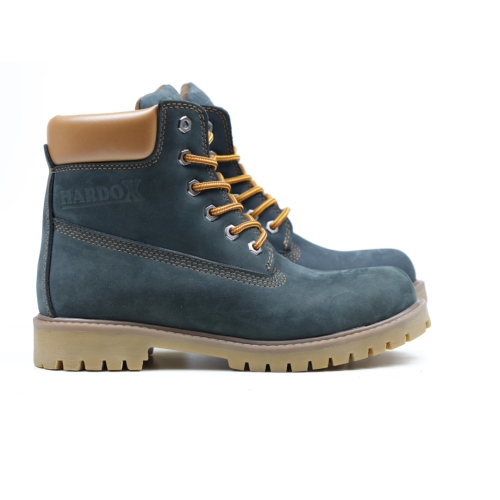 Мъжки ежедневни боти от естествен набук тъмно сини Hardox