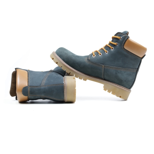 Мъжки ежедневни боти от естествен набук тъмно сини Hardox