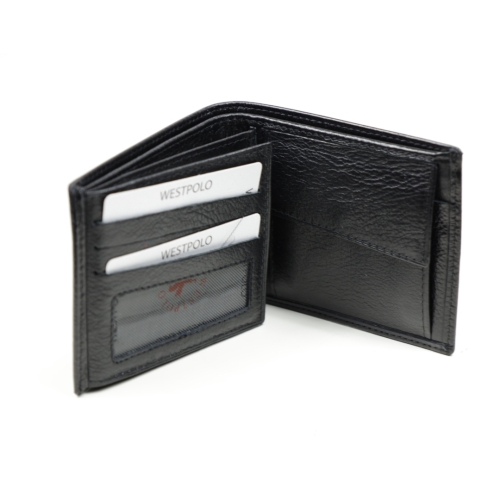 Мъжки кожен портфейл черен 504/1-5