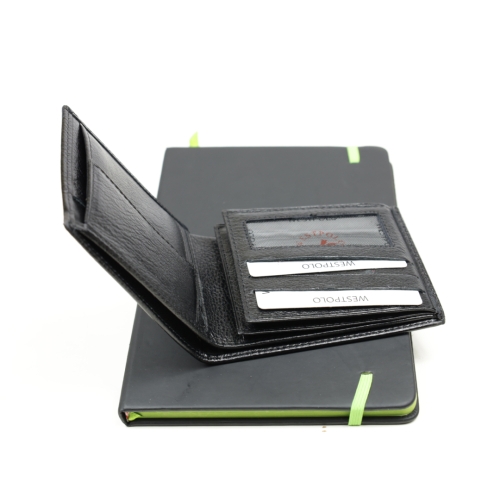 Мъжки кожен портфейл черен 504/1-5