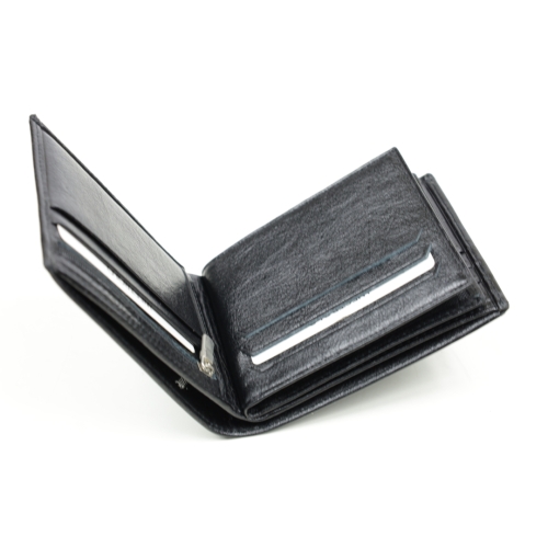 Мъжки кожен портфейл черен 08